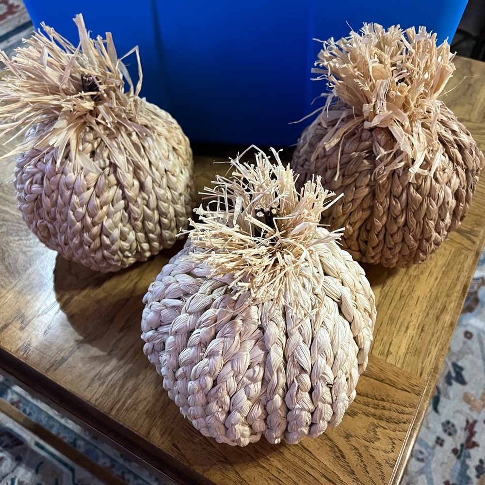 Fall Decor Straw Pumpkins Target Brand